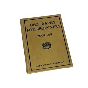 VTG 1931 ed. Geography for Beginners Book 1 Rand McNally , GUC